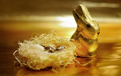 There can be only one … gold chocolate bunny